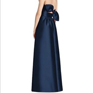 Lela Rose bridesmaid dress in midnight blue